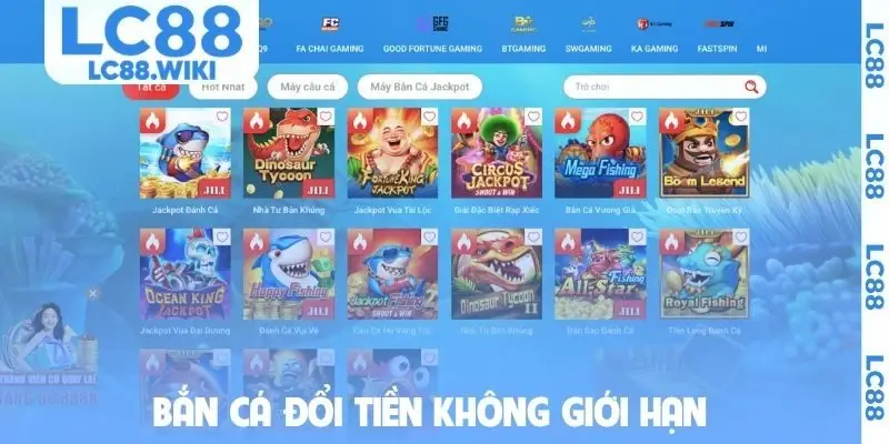 Bắn cá đổi tiền không giới hạn