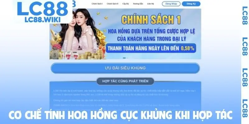 Cơ chế tính hoa hồng cực kỳ khủng khi hợp tác
