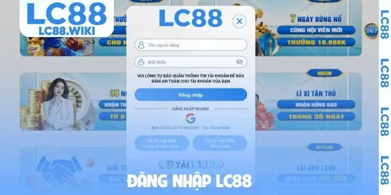 đăng nhập LC88