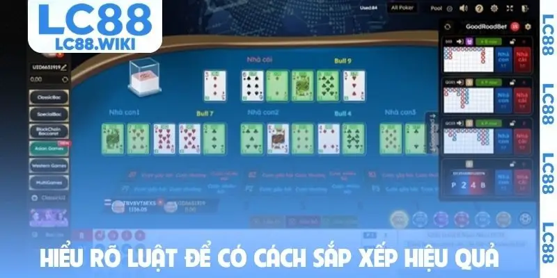 Hiểu rõ luật để có cách sắp xếp hiệu quả khi đánh