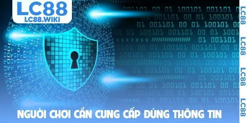 Người chơi cần cung cấp đúng thông tin