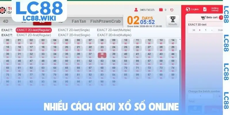 Nhiều cách chơi xổ số online
