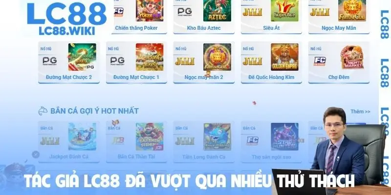 Tác giả LC88 đã vượt qua nhiều thử thách