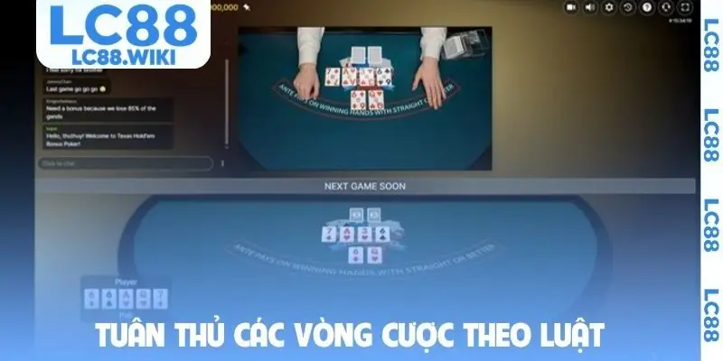 Tuân thủ các vòng cược theo luật để giành chiến thắng